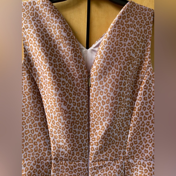 KATE SPADE FLORA LEOPARD MIDI DRESS SIZE 6 - Picture 5 of 9